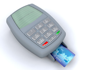 Sticker - Credit card machine