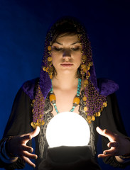 Fortune-teller with Crystal Ball