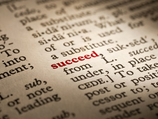 word definition succeed