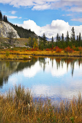 Canvas Print - Charming small lake