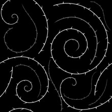 Goth Vine Seamless Pattern