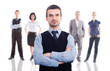 © Andreea Ardelean - Young business team on white background