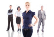 © Andreea Ardelean - Young business team on white background