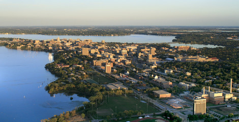 Canvas Print - UW-Madison Campus at Sunset