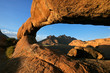 canvas print picture Massive granite arch, Spitzkoppe, Namibia, southern Africa