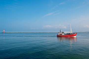 Wall Mural - Fischerboot im Hafen