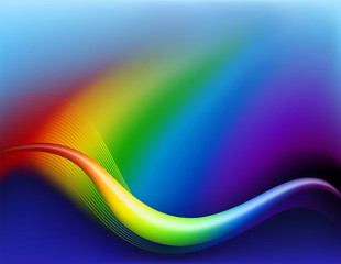 Aufkleber - Abstract rainbow background
