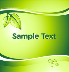 vector GREEN abstract background with place for your text