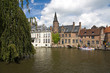 canvas print picture - Kanal in Bruegge, Belgien