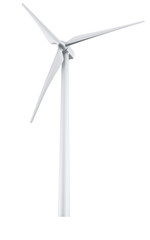 Wall Mural - isolated wind turbine