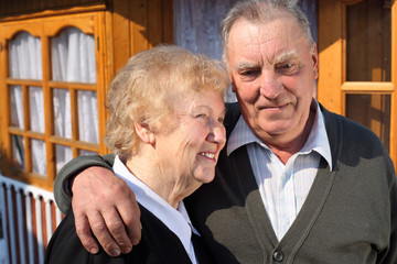 Wall Mural - Portrait of elderly couple