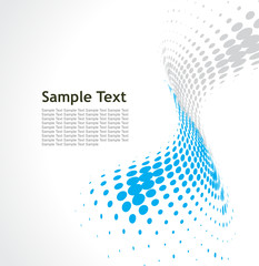 Canvas Print - wave halftone