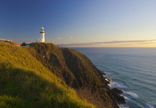 Cape Byron Lighthouse. Eastmost Point Of Australia