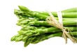 Bunch of green asparagus, isolated on white