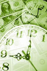 Canvas Print - Time is money idea