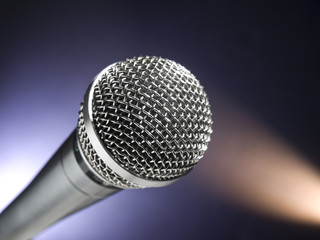 Microphone on stage