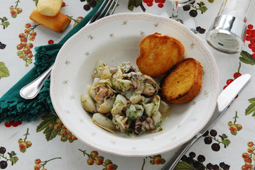 Wall Mural - Crostini con le seppioline - Antipasti di pesce - Veneto