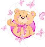 Very cute Teddy Bear waiving hello