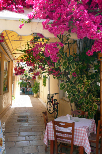 Naklejka na drzwi griechische taverne