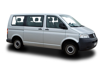 Wall Mural - silver passenger van