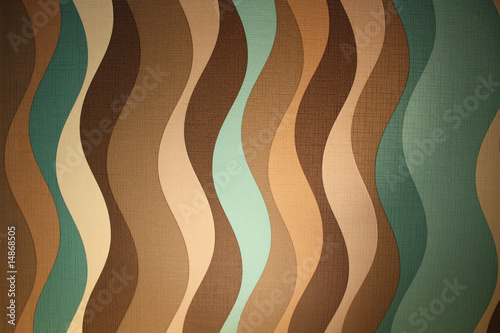 Foto-Lamellenvorhang - Sixties style pattern (von Manuel Fernandes)