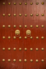 Canvas Print - ancient chinese door