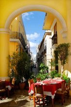 Terrace In Havana Cuba