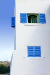 Wall Mural - Formentera near Ibiza island white houses