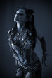 © Denys Kurbatov - tribal dancer in blue dark
