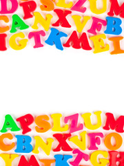 Wall Mural - Multicolored toy letters