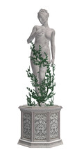 Grey Statue With Vines