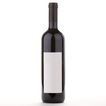 Red Wine Bottle With Blank Label