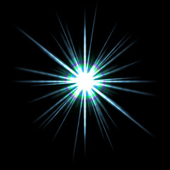 Wall Mural - solar flare star burst