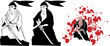 samurai vector logo