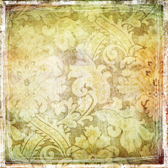 Wall Mural - vintage golden shabby patterns