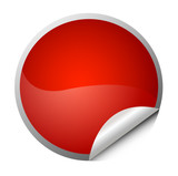 Fototapeta  - red sticker - postit