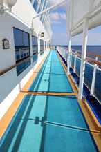 Side Deck Of Cruise Ship
