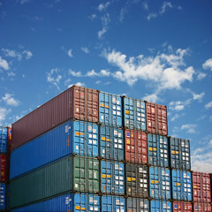 Wall Mural - Freight Containers