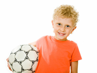 Wall Mural - Boy with ball