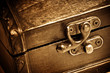 Wooden vintage chest