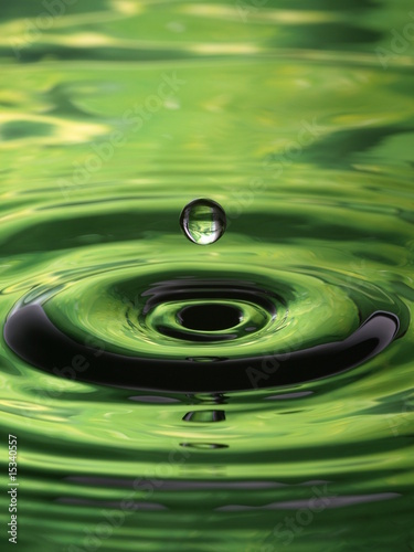 water-droplet-ripple-pattern-green-single-drop