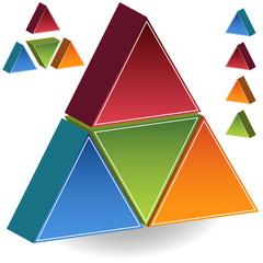 Sticker - pyramid set