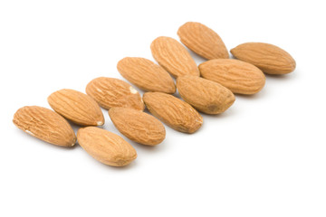 Wall Mural - peeled almonds