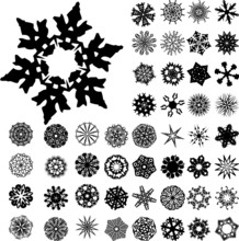 Set Of 49 Highly Detailed Complex Ornaments