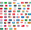 Asien Flaggen