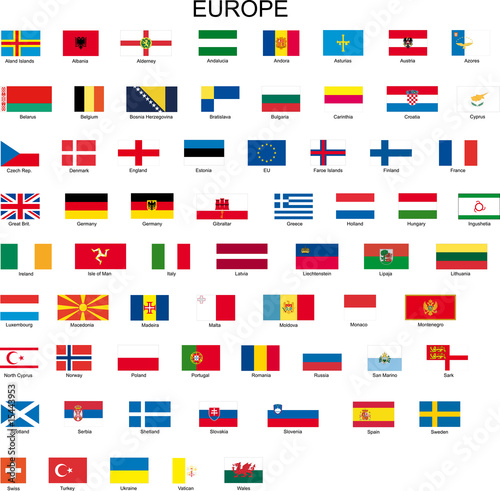 Europa Flaggen Kaufen Sie Diese Vektorgrafik Und Finden Sie Ahnliche Vektorgrafiken Auf Adobe Stock Adobe Stock