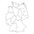 karte deutschland (umriss II)