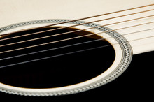 An Acoustic Guitar Close Up