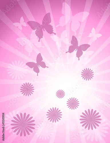 Jalousie-Rollo - pink background (von Beta757)