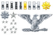 american army officer ranks insignia icons